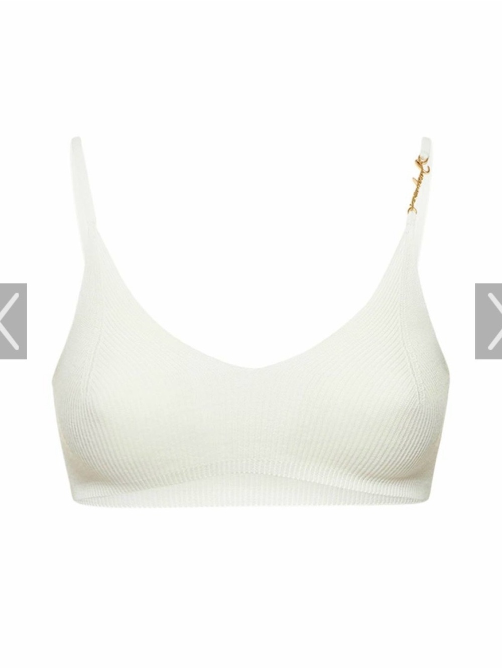 JACQUEMUS - Le Bandeau Pralu Logo Crop Top